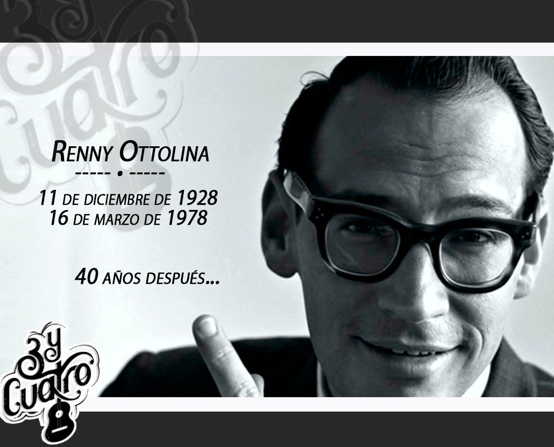 3yCuatro's tweet photo. #16mar: Hoy se cumplen 40 años de la muerte de Renny Ottolina, el #Numero1 de la TV venezolana. Hombre polifacético de los Medios de nuestro país y que aspiraba a la #Presidencia de #Venezuela antes de que falleciera en un accidente aéreo. #VivaOttolina #RennyOttolina https://t.co/prb6glwXVJ