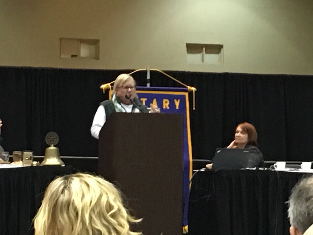 I’m so proud of my friend Cindie Alwood as she tells the story of the @WomensCtrLans to <a href="/LansingRotary/">LansingRotary</a>.  Happy to support and contribute to this essential organization!