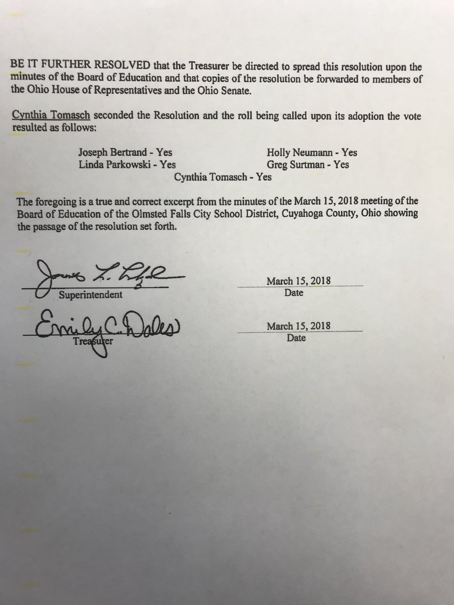 The Olmsted Falls School District and Board of Education oppose the proposed Ohio House Bill 512. It concentrates too much power into one office and it isn’t good for the students of Olmsted Falls Schools. @paodonne <a href="/BASA_Supt/">BASA</a> <a href="/OHschoolboards/">Ohio School Boards</a>