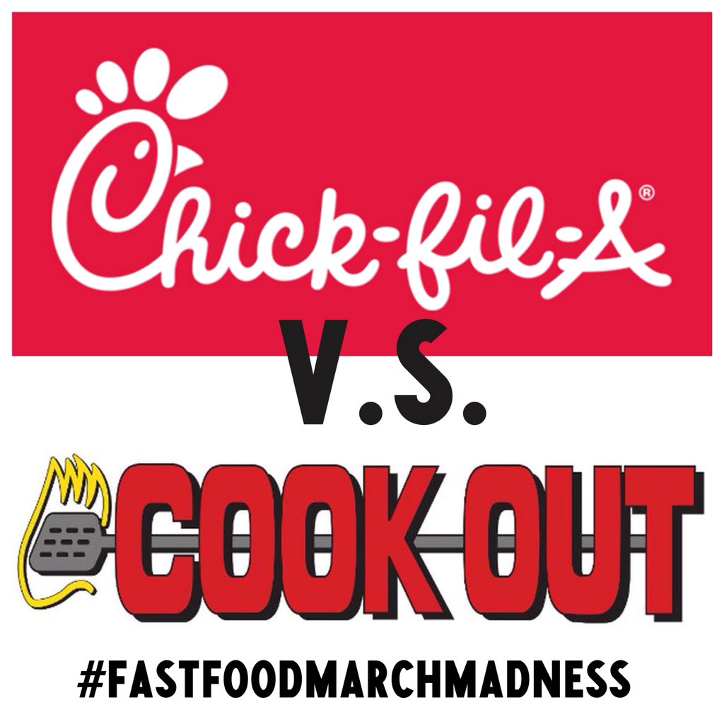 Aussie_G_'s tweet photo. #FastFoodMarchMadness 

CHAMPIONSHIP ROUND

@ChickfilA vs @CookOut 

Voting will start at 3:00pm EST https://t.co/XATCURAzpp