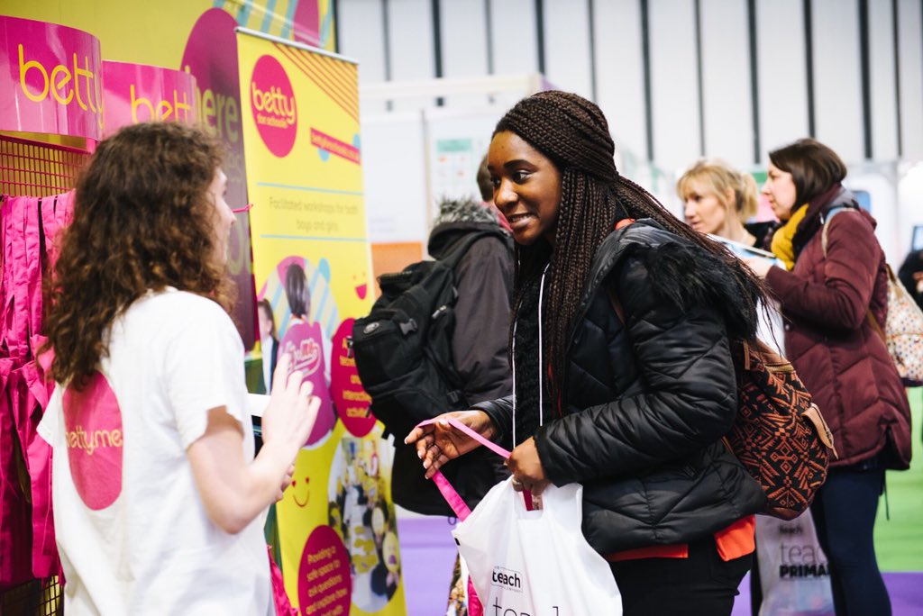 bettyforschools's tweet photo. Day two at The @EducationShow complete! We can’t wait for tomorrow 💖 Head over to stand K39 and say hi 👋🏻 #EdShow2018 https://t.co/ZcuPyv7Ze6