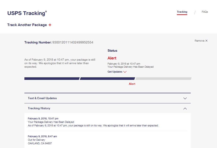 uspsfuckup's tweet photo. Another major @USPS fuck up LOL:
#USPSsucks #USPSsuck Screenshot Date March 19, lost date Feb 9 #packagelost #packageloss #haveproof #realdeal @WhatTheFFacts https://t.co/uL7lTf4A94