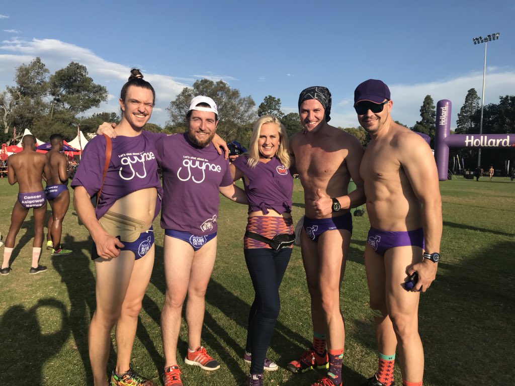 lbalona's tweet photo. Well done to the @YourGuynae team at @Daredevil_Run - making it easy for men to get help and advice on health issues #WozaBozza #DaredevilRun2018 https://t.co/iU6EWuyKI9
