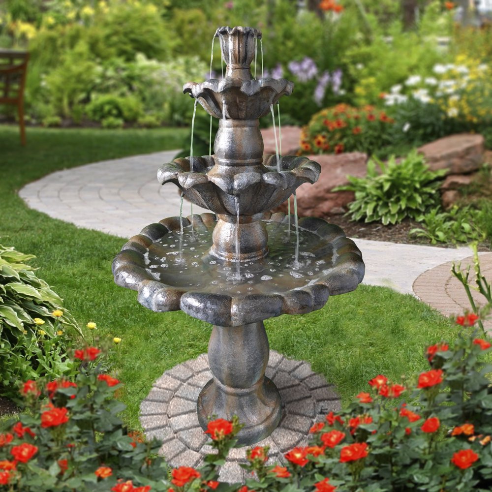angelodecor's tweet photo. In addition to aesthetics, a fountain provides intangible benefits, such as stress relief and relaxation; included with all of our fountains, you just need to decided on the design! #fountains #angelodecor #spring2018 #Fridayfeeling |Featured Fountain: Santini|Model: AD93631| https://t.co/DOY9pj0zOV