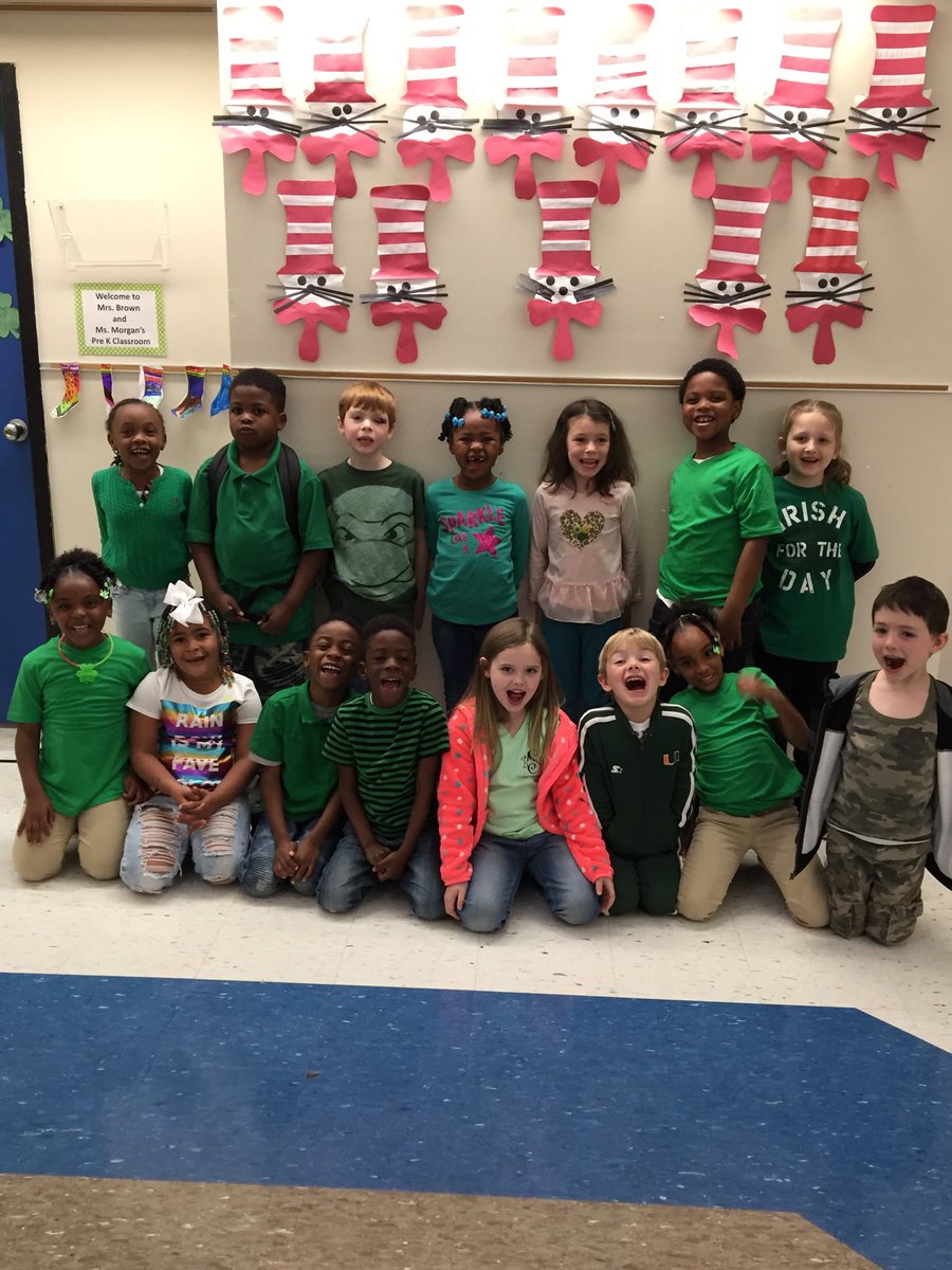 Buffiestegall's tweet photo. We had a blast today wearing our green for St. Patrick ‘s. Day at JP! https://t.co/dXsxWSEwpI
