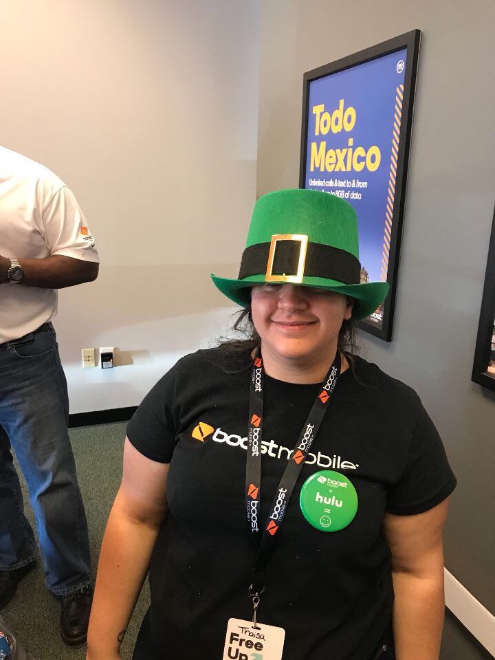 AdamAlliedNC's tweet photo. IT’S GOING DOWN IN HILLSBOROUGH NC TODAY! @JeffMarshBOOST is in the house so you know it’s about to be lit! St Patty’s day event! Free food, drinks, phones, prizes, and a chance to win a free month of service! @AlliedEsH @shawnatspg https://t.co/ERuIbdqVSd