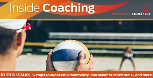 CAC_ACE's tweet photo. The March issue of #InsideCoaching is out!
In this issue; 6 steps to successful mentorship, reporting child sexual abuse, the benefits of vitamin D, and more!
https://t.co/gQYBnMFVys https://t.co/Kd2bpQXGwC