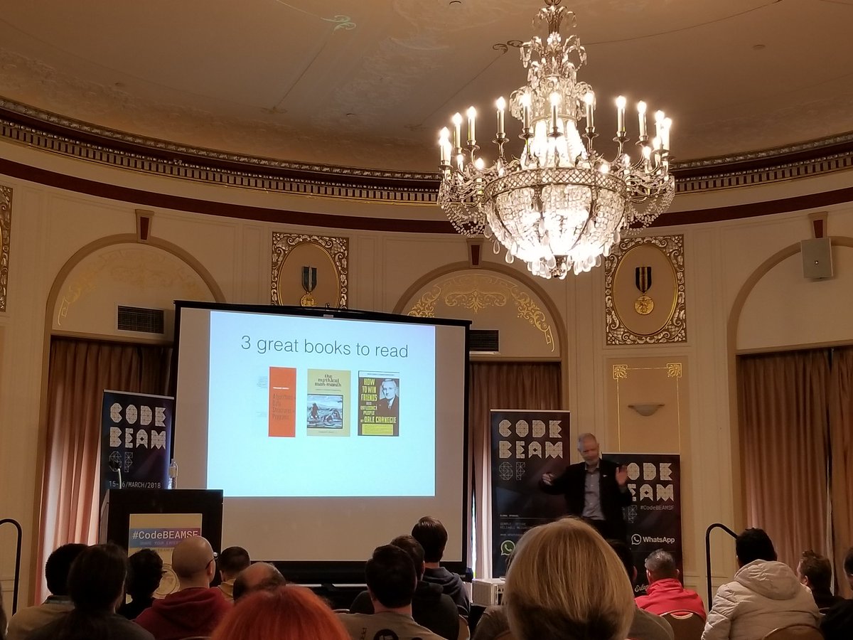 MailanReiser's tweet image. Loved the "Forgotten ideas in Computer Science" keynote from Erlang co-creator @joeerl. Some great recommendations "Serious fun - might make your brain melt" #CodeBEAMSF #Erlang #elixirlang