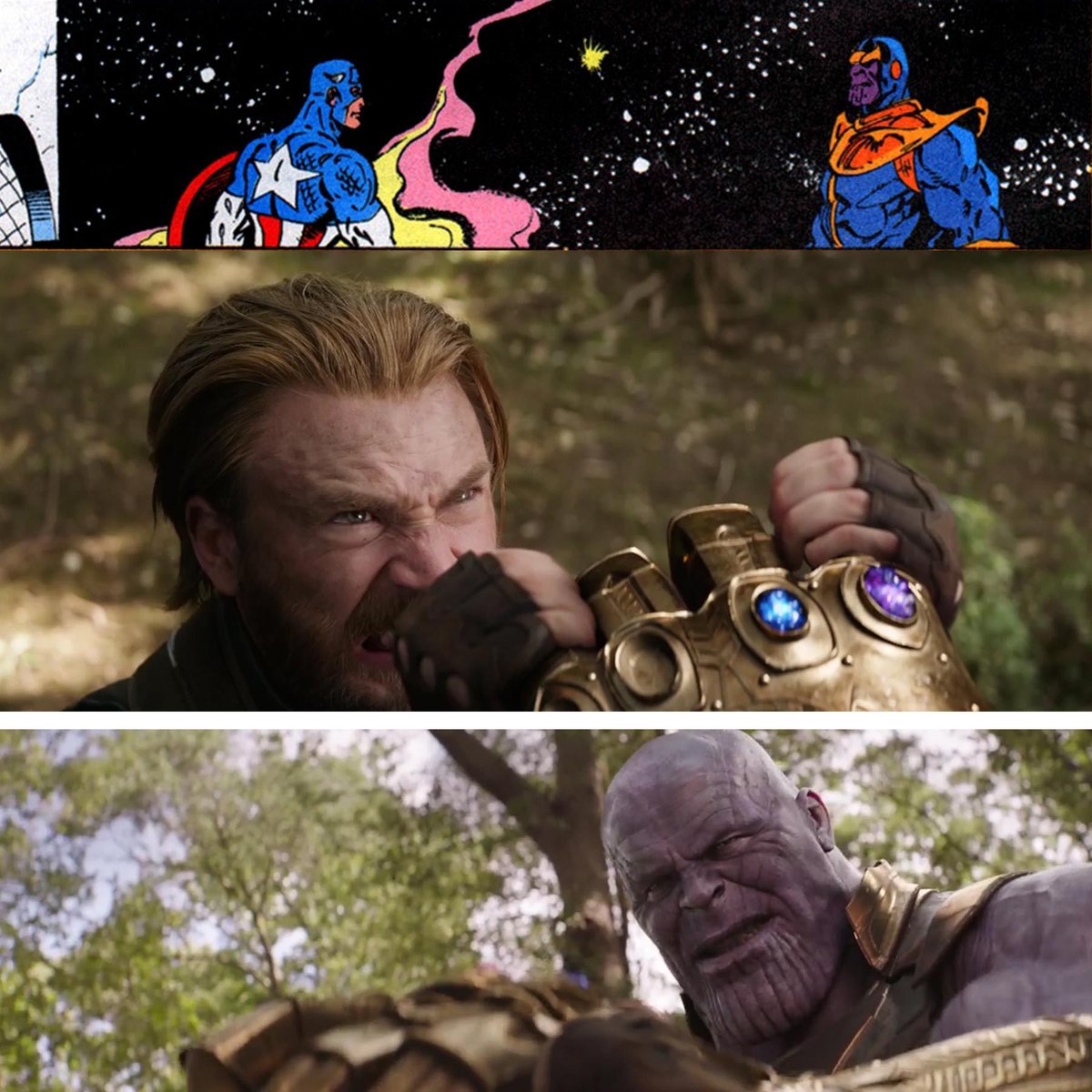 Jawiin's tweet photo. We truly live in the Golden Age of Nerds. 
#avengers #infinitywar https://t.co/GkA7TCqVas