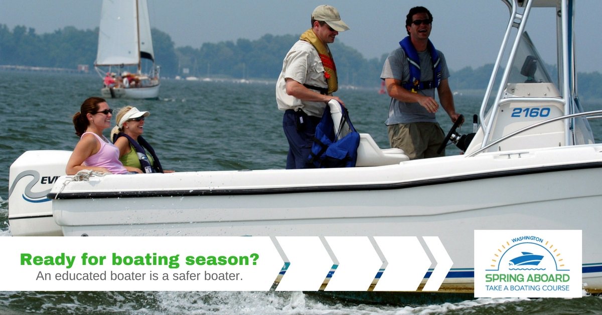 WASeaGrant's tweet image. It’s the first day of spring! Now is a great time to take a safe #boating course. There is a variety of courses available, one for everyone’s schedule. Learn more at boatered.org. #SpringAboardWA #BoatSmart #BoatSafe @WAStatePks