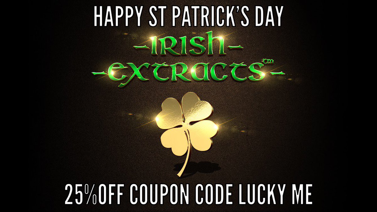 IrishExtracts's tweet photo. Happy St Patrick’s day from Irish Extracts 🍀 we want to spend the lucky of the Irish use promo code Lucky me and receive 25% off at check out  #vapenation #cbdcommunity #vapecbd #vapelife #vapelove #vapeshop #vapegram #vapehard #irishextracts🍀 #vapemail https://t.co/1pgxSksEoK https://t.co/0agJuuEQOH