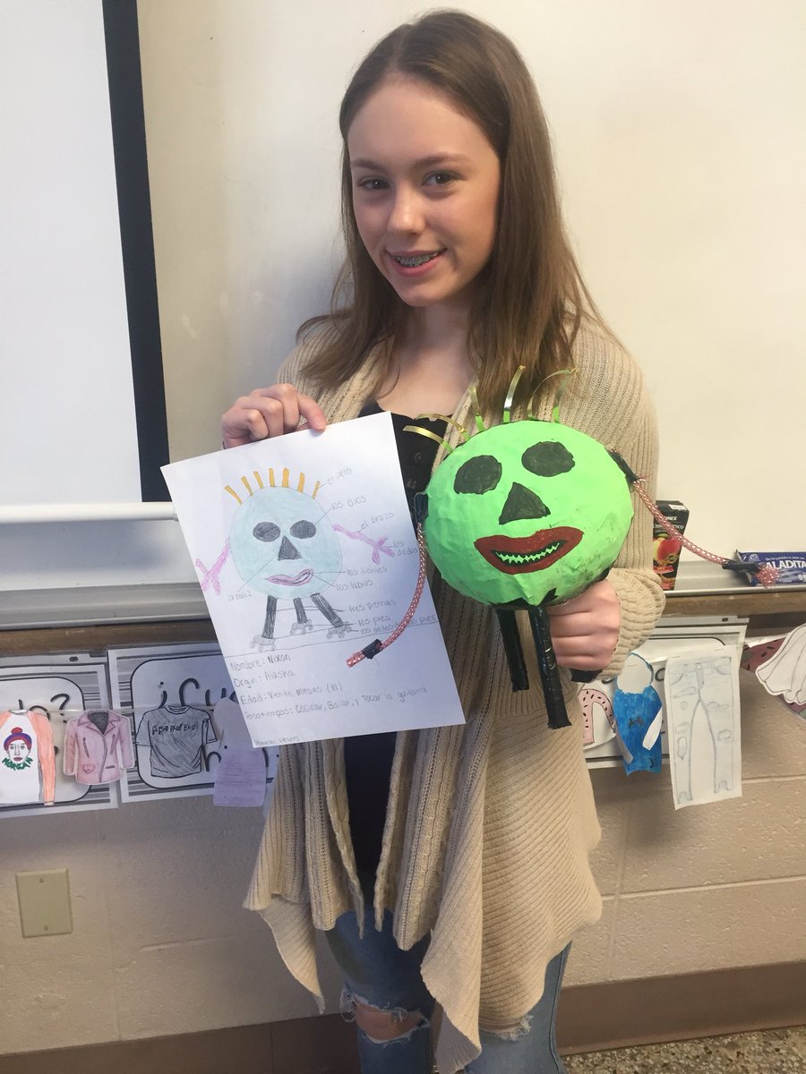 SENORADUNLOP's tweet photo. Los monstruos in 3D! 8th grader goes above and beyond! https://t.co/iguqFSMwz2