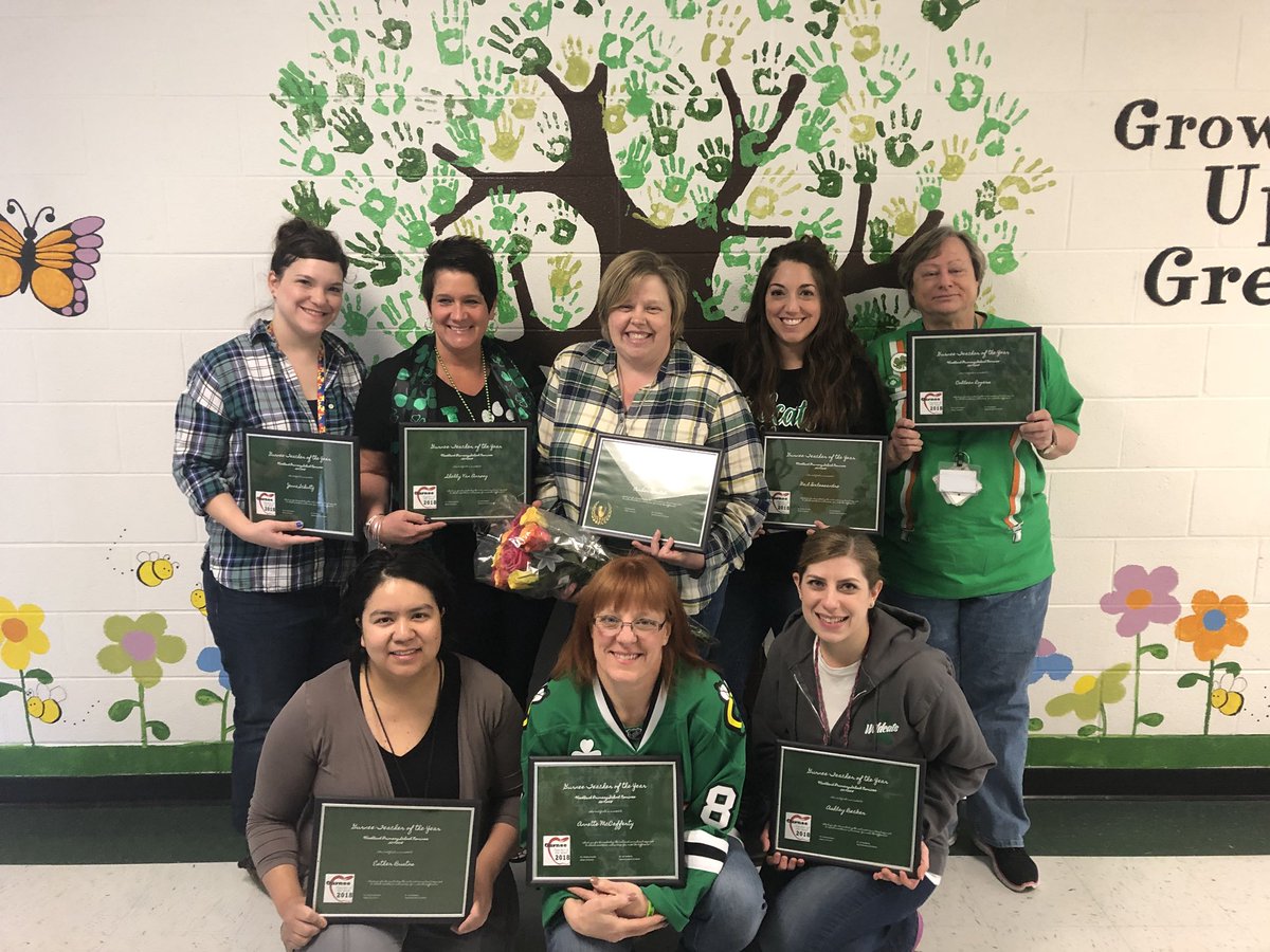 WPrimary50's tweet photo. Congratulations to our Gurnee Teacher of the Year Nominees and to Mrs Beutel for being our Primary Teacher of the Year!  @StaceyJAnd @Woodland50News @MetzTrina https://t.co/x828aENRFU