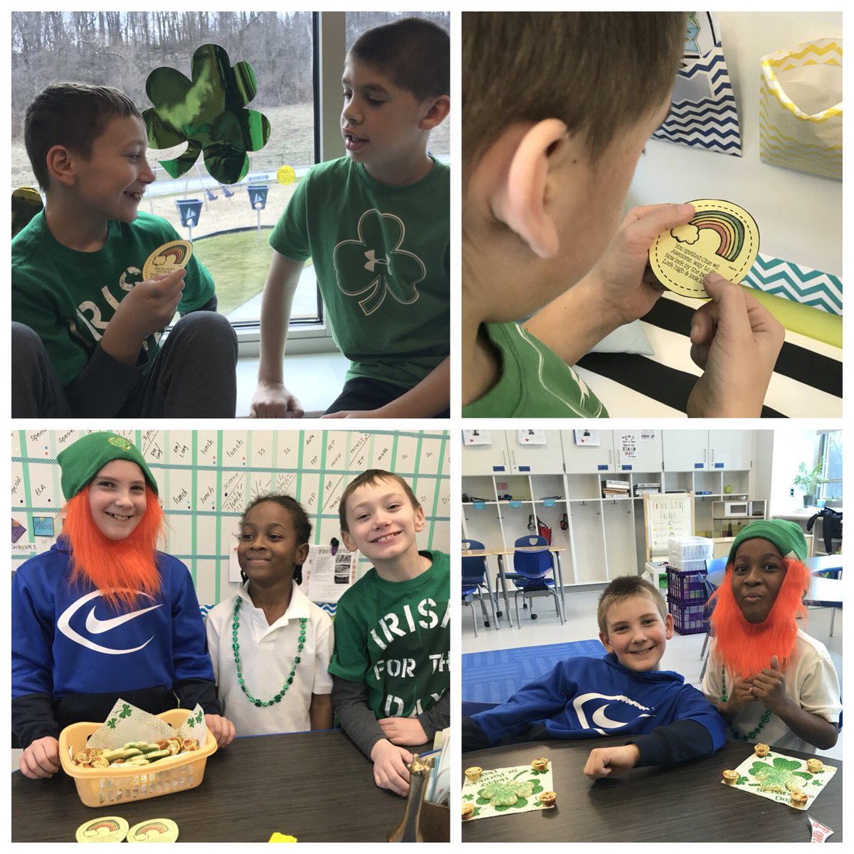 laura_showman's tweet photo. Our class had a blast building Leprechaun traps and finding their gold💰Happy St. Patrick’s day ☘️ #MontourProud https://t.co/AfPu04FRf8