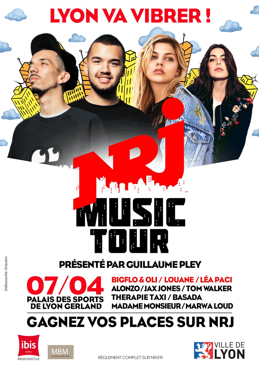 NRJLyon's tweet photo. La voilà en EXCLU !!! 🔥
L'affiche officielle du NRJ MUSIC TOUR Lyon le 7 avril !
RT ce tweet et on offre des invitations au hasard parmi tous ceux qui partagent ! #NMTLyon https://t.co/AtRBPKGEct