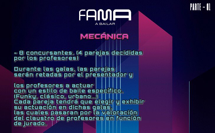 itsfama_'s tweet photo. ✨💃🏼 ¡Así funcionará la primera edición de 'Fama: Dare to dance'! ¿A qué esperas para presentarte al casting? Ponte en contacto con nosotros. #FamaA9 💃🏼✨ https://t.co/Lt7IxXoXVs