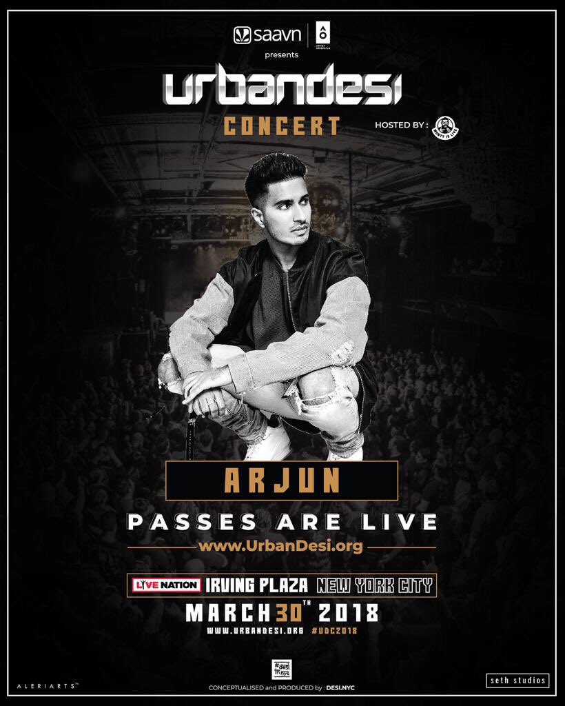 See @ArjunArtist sing NEW songs LIVE:

🔹London, UK - 17th March - Battle of Bollywood, Saddlers Wells. Use discount code 'vaadi' at battleofbollywood.com

🔹New York, US - 30th March - Urban Desi Conference. urbandesi.org

Arjun's debut album: Arjun.lnk.to/CloserToHomeLe