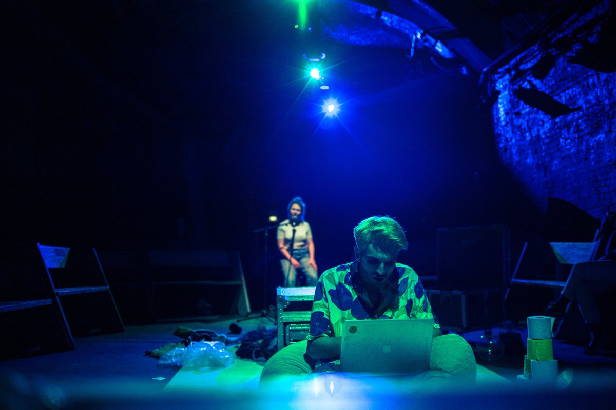 stratfordeast's tweet photo. Highly recommend catching our friends @ZutAlorsTheatre's #DirtyLittleMachine @vaultfestival before it finishes on Sunday: https://t.co/Eqv7gb8Ua3 https://t.co/GEByXomQXp