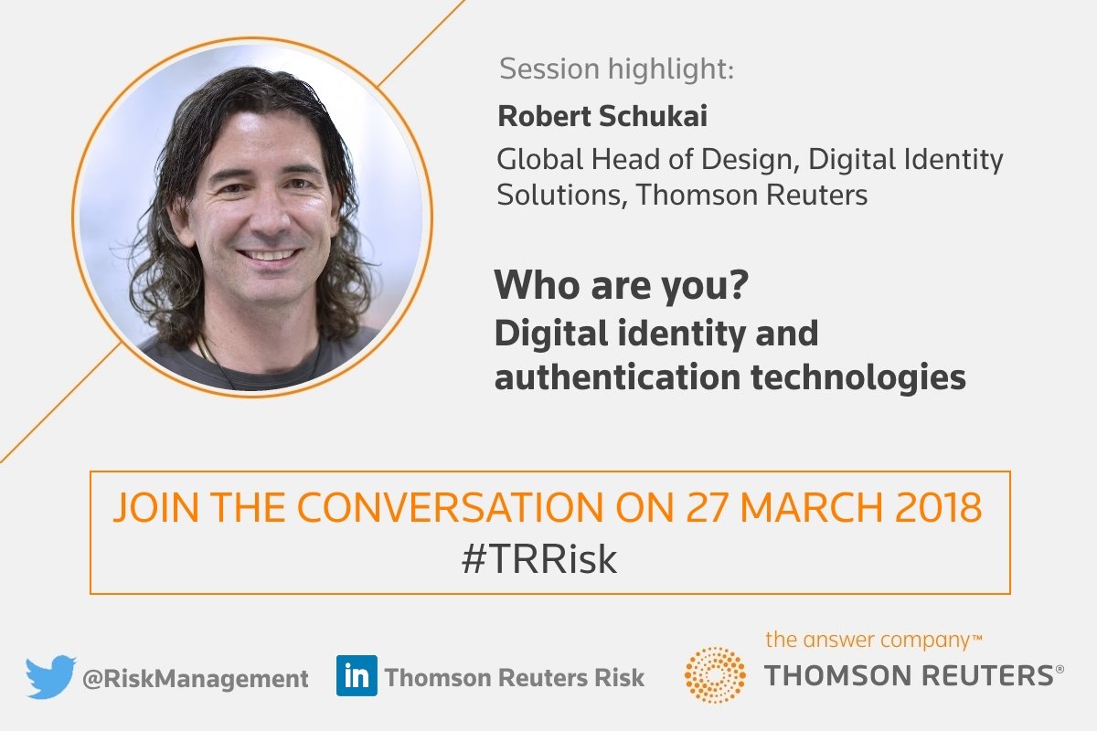 neilvazTR's tweet photo. A robust and holistic digital identity is critical. How can we navigate the layers of the digital identity space? @iammobilebob and @katrynadow open it up to the floor at @RiskManagement’s 2018 London #TRRisk Summit. Follow our live updates and insights on @RiskManagement https://t.co/mzbdUy7Ogw