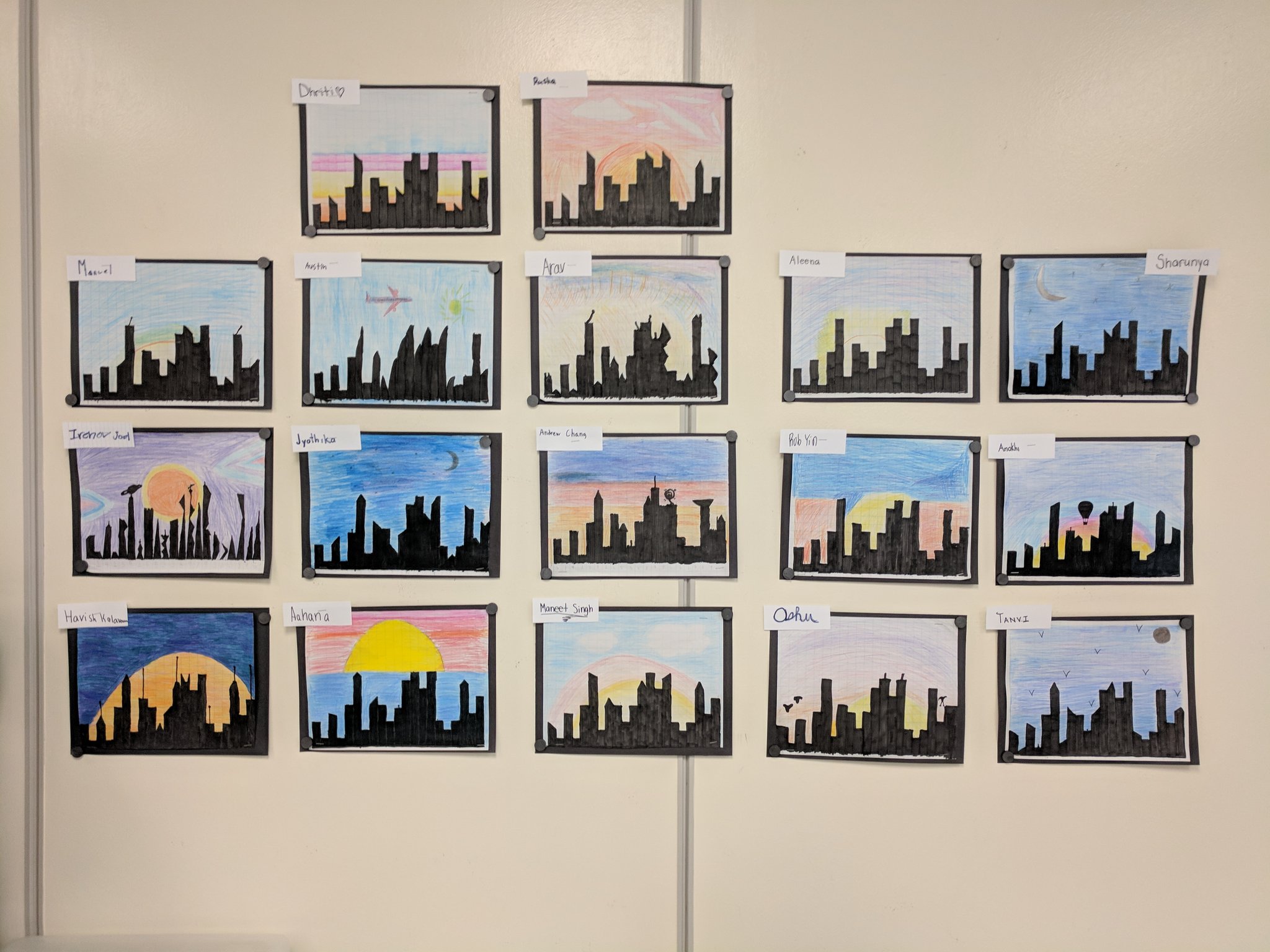 Ferraris_XRDN on Twitter "Pi Skyline artwork. Each building is a digit
