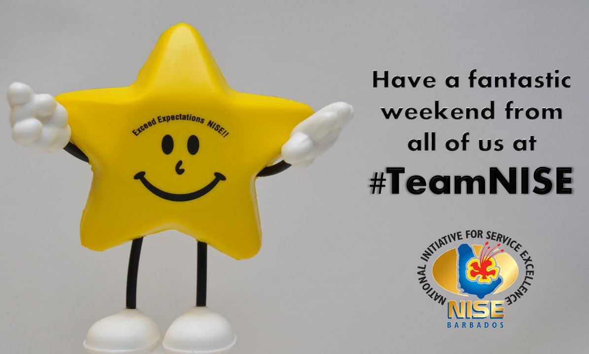 Good afternoon <a href="/NISEBarbados/">NISE Barbados</a> Twitter family, wishing everyone a wonderful weekend!! #Barbados #Weekend