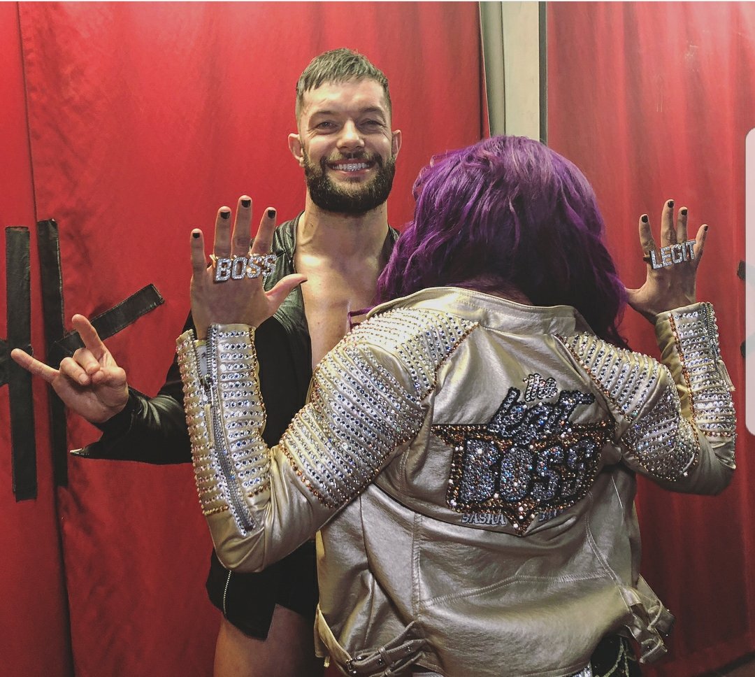Jason_Gilliam05's tweet photo. My top 5 reason that you should vote for #FinnSasha for the #WWEMMC second chance fan vote
1. There the best team on #WWEMMC
2. They have great chemistry 
3.have awesome entrances
4. They are #TooSweet 
5. Have the abs game on lock 

@SashaBanksWWE @FinnBalor #BossClub https://t.co/BNZndB43Gy