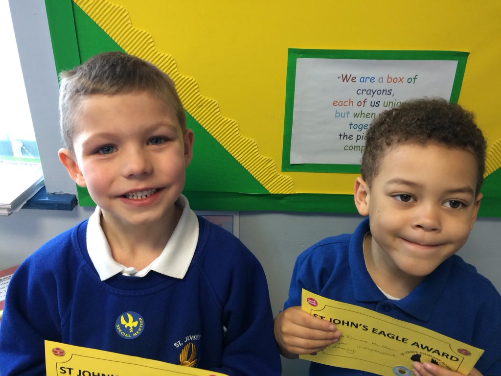 StJohns_Eagle's tweet photo. Well done Connor and Thomas for working so hard this week 🌟🌟 https://t.co/FvNKXl65ar