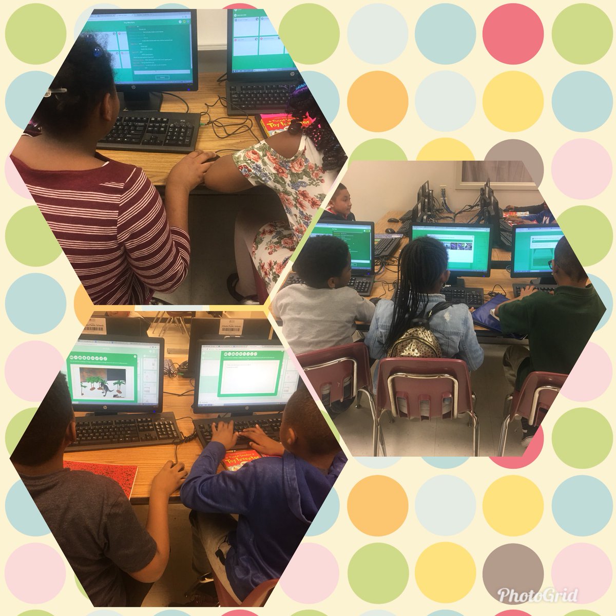 CarlaAn67767280's tweet photo. Thank you @APSITJAMES for the Spiral training. The 3rd Grade G.A.T.E. students are enjoying the toy design process on Spiral #soexcited @DrLWestManor1 @APS_Gifted https://t.co/aMf27bUwmJ