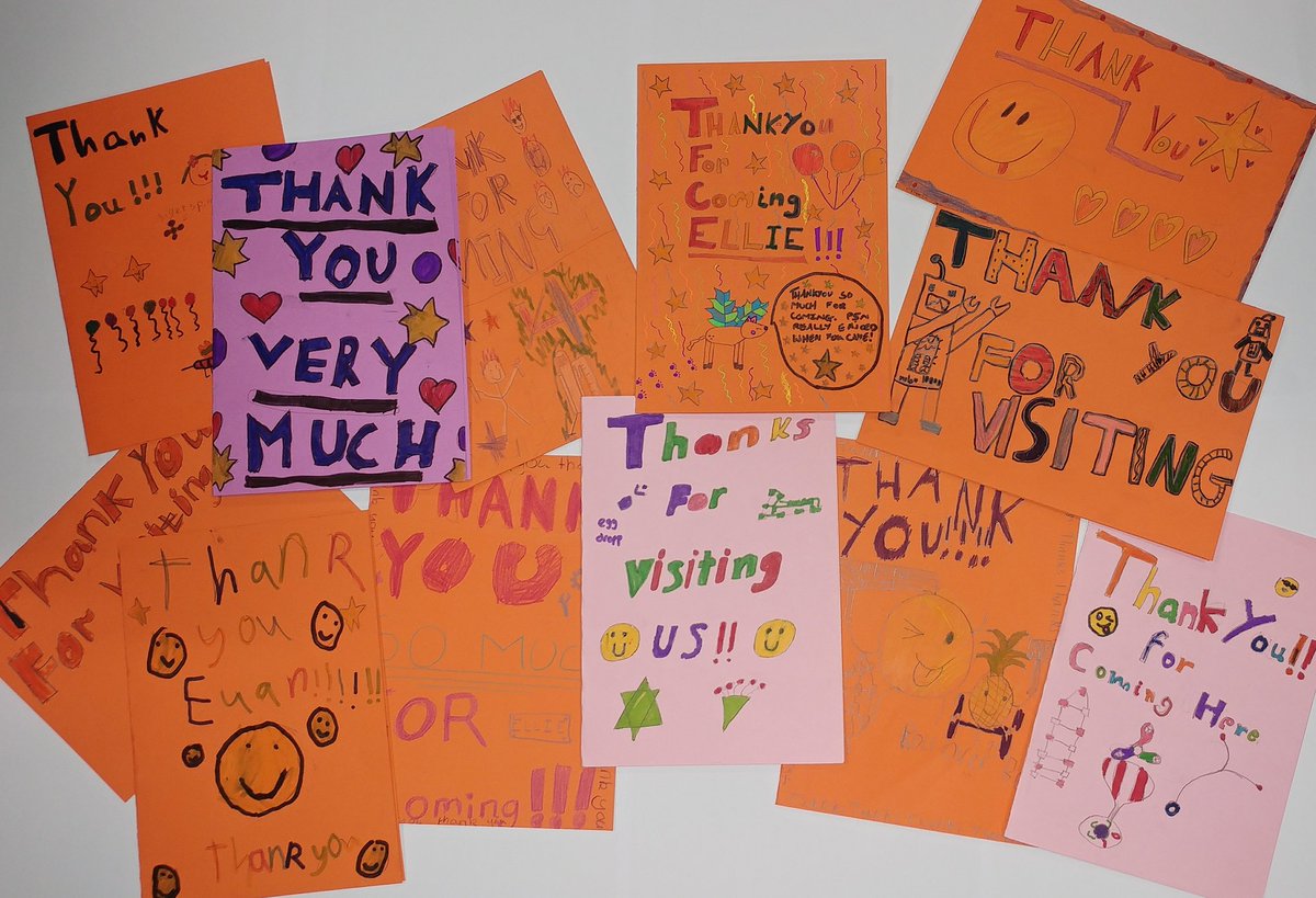 EngProto's tweet photo. A selection of thank you cards we received from the pupils of @Shawlands_pri. It was an absolute pleasure to visit the school and to receive such wonderful cards!😅 https://t.co/1rwEKdfWQr