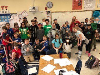 SBStorr's tweet photo. 4th graders celebrate Idiom Day. Their creative outfits "blew my mind".  Teachers are "Smarty pants" with "Eyes in the back of our heads".  @RiverEves https://t.co/MVrUnRGfh3