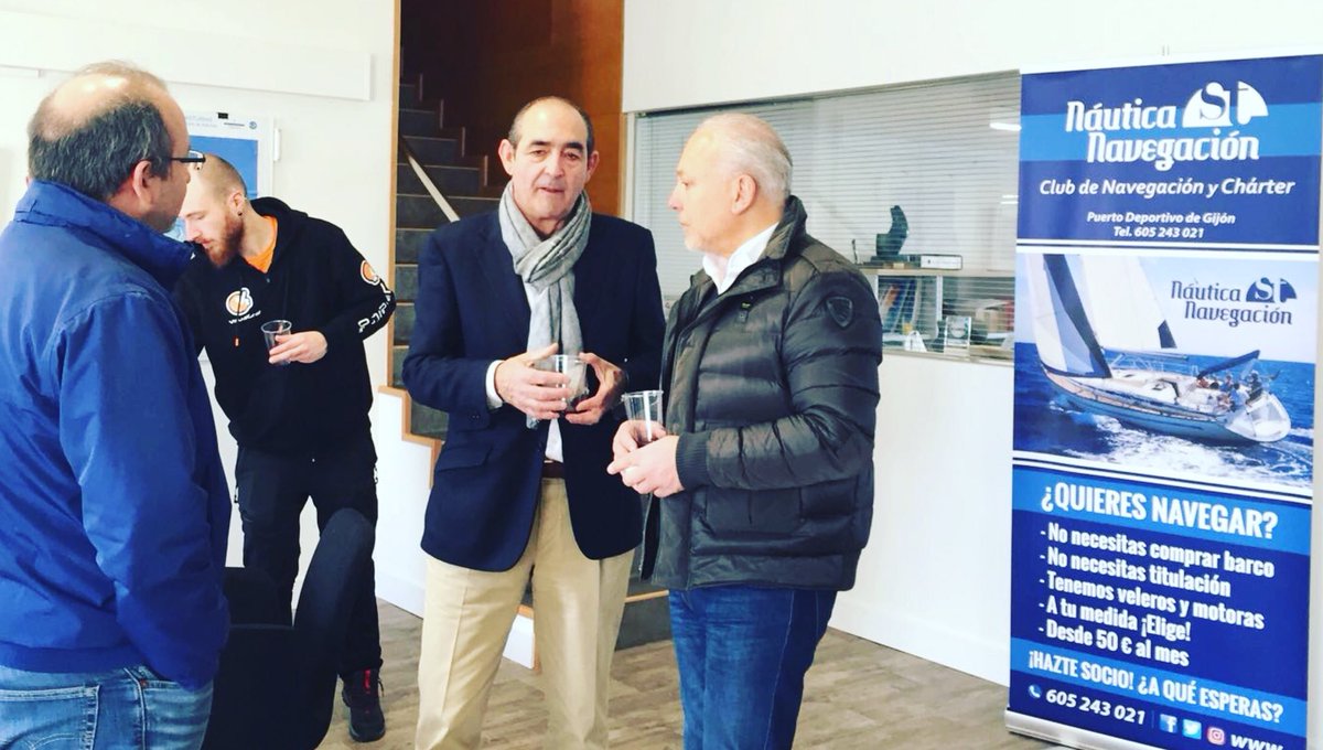 Trelles_Carmen's tweet photo. Presentación del club de Navegación Nautica ST Navegación en el Puerto Deportivo de Gijón https://t.co/L2LZXiQyL6