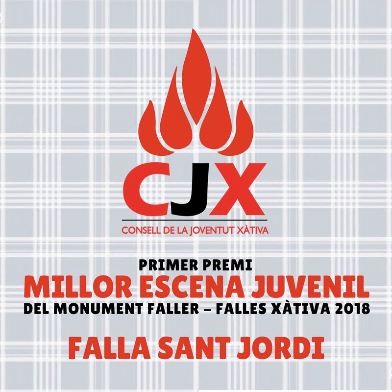 🏆Millor Escena Juvenil Falles #Xàtiva 2018: <a href="/FallaSantJordi/">FALLA SANT JORDI</a> 👏🏻Enhorabona a la falla guanyadora, i a totes les que han participat!