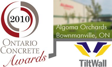 #FeaturedProject: @AlgomaOrchards- #Winner of 2010 @ConcreteOntario Awards!

Since #construction on this #project in 2008, 3 more #tiltup additions have been made. 

#ASmartWayToBuild #Concrete #Construction #TiltUp #TiltWall #Project #Building #AwardProject #Award