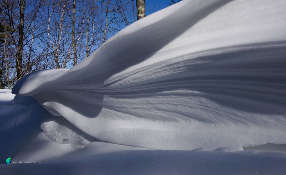 LAKSuperiorFoto's tweet photo. I guess we'll take waves any way we can get them... #glassHalfFull - today's 10 foot snow depth in my backyard @StormHour #upperpeninsula #neverrunsout of #snow https://t.co/DnMqkBoKef