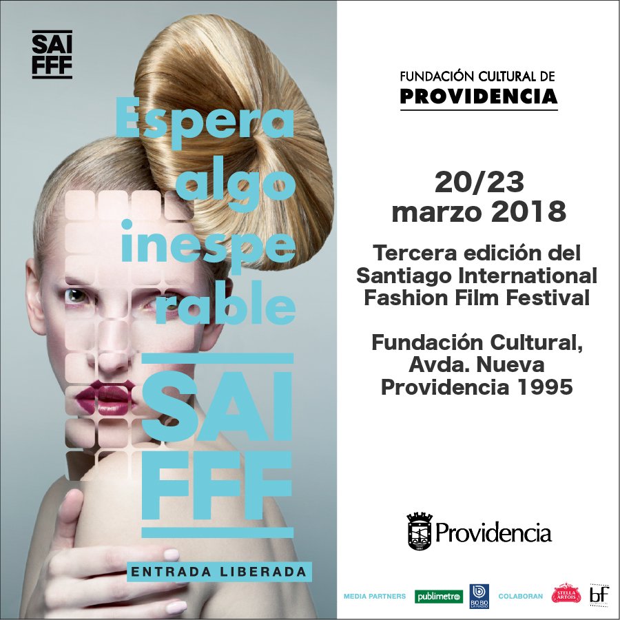 CulturaProvi's tweet photo. QUEDAN POCOS DÍAS para @saifffchile Sé parte de este Festival de Cine y Moda, único en el país. La entrada para todas las actividades es liberada. ¡Ven a disfrutar del #SAIFFF3! @Muni_provi #ProviEventos @biobio @BFdistribution @PublimetroChile https://t.co/et5mOueR7U