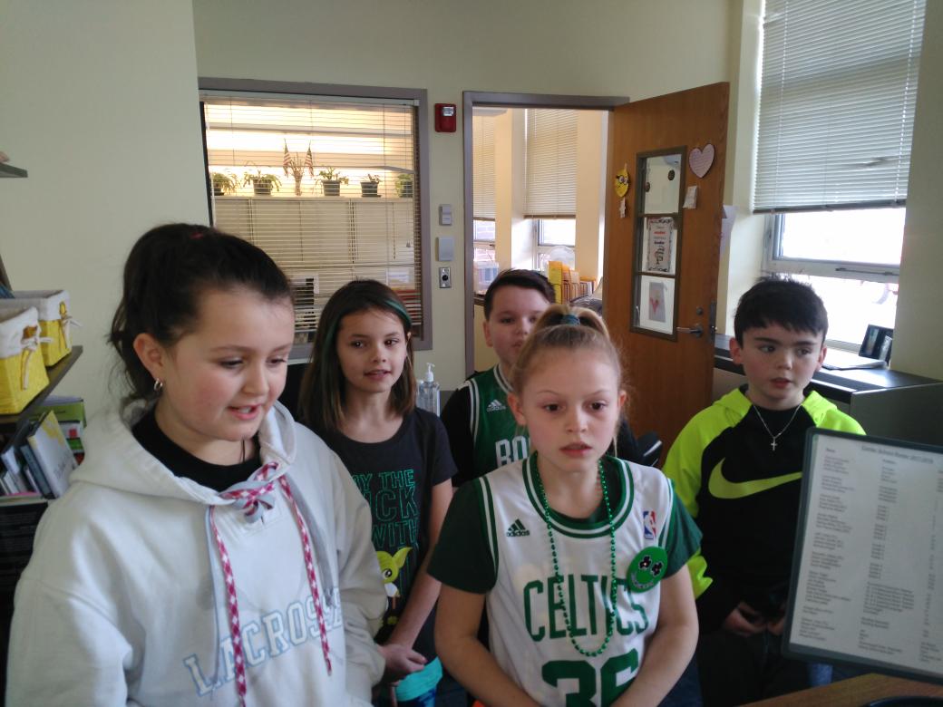 Ss started our day off right with a rendition of Oh Danny Boy during announcements