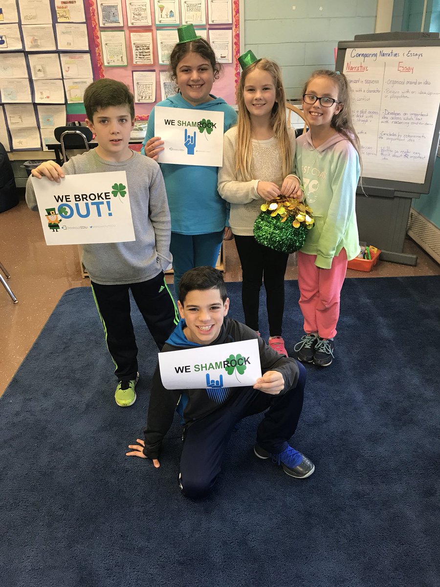 JillKorwan's tweet photo. Leprechaun Breakout!🍀
So much fun!! 🌈 https://t.co/2lHbaArY1u