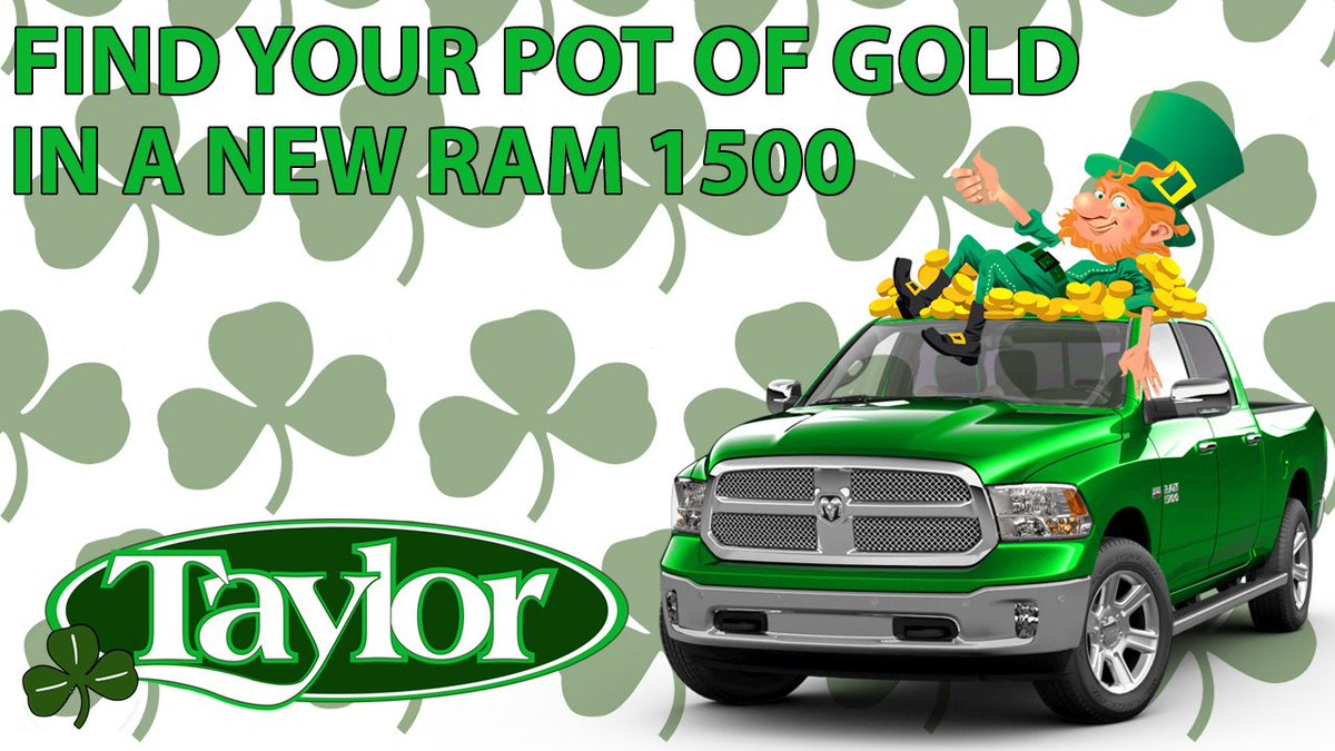 Find your pot of gold in a new Ram 1500! We are offering HUGE savings on new Rams this St. Patrick's Day only, don't miss out! Save up to almost $13,000 this Saturday! We look forward to seeing you soon.

Contact your salesman or give us a call at 815-401-7515 with any questions.