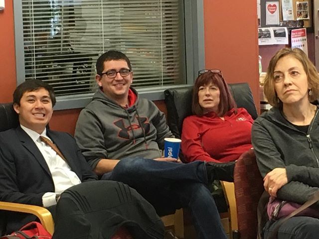 BennionCenter's tweet photo. Riveting presentation @UUtah on how to apply tire chains. #AltBreaks ready to hit the road. #BePrepared https://t.co/or0nCWBaO6 https://t.co/pV0TQv2kmI