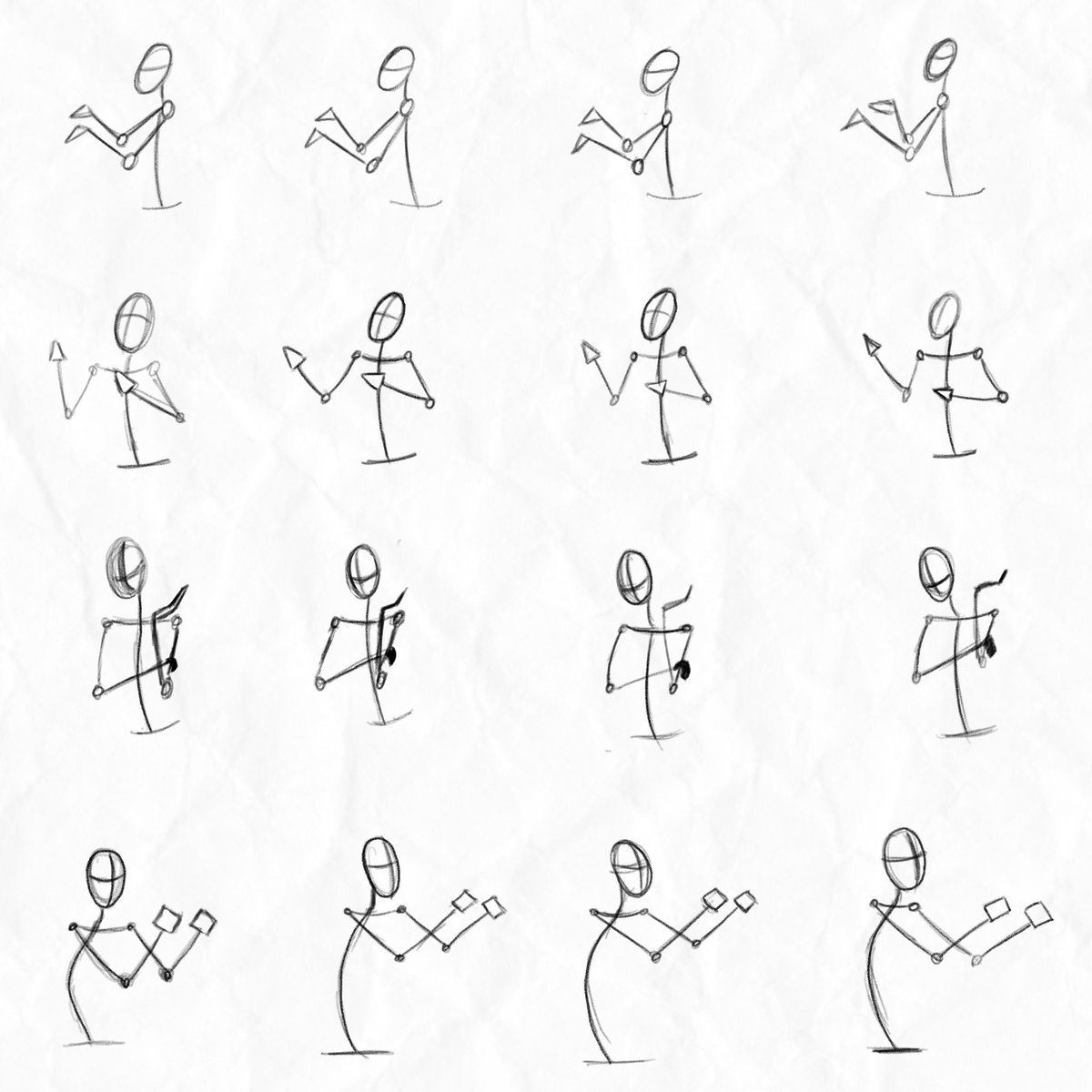 ehe_janssen's tweet photo. SKETCHING PEOPLE: stick figures and more poses. In the design process it’s not about beautiful drawings, but doing quick sketches to empower new ideas. #designthinking #sketch #onesketchaday #conceptsapp #365sketches #strategicdesign https://t.co/aF88tFPBQR