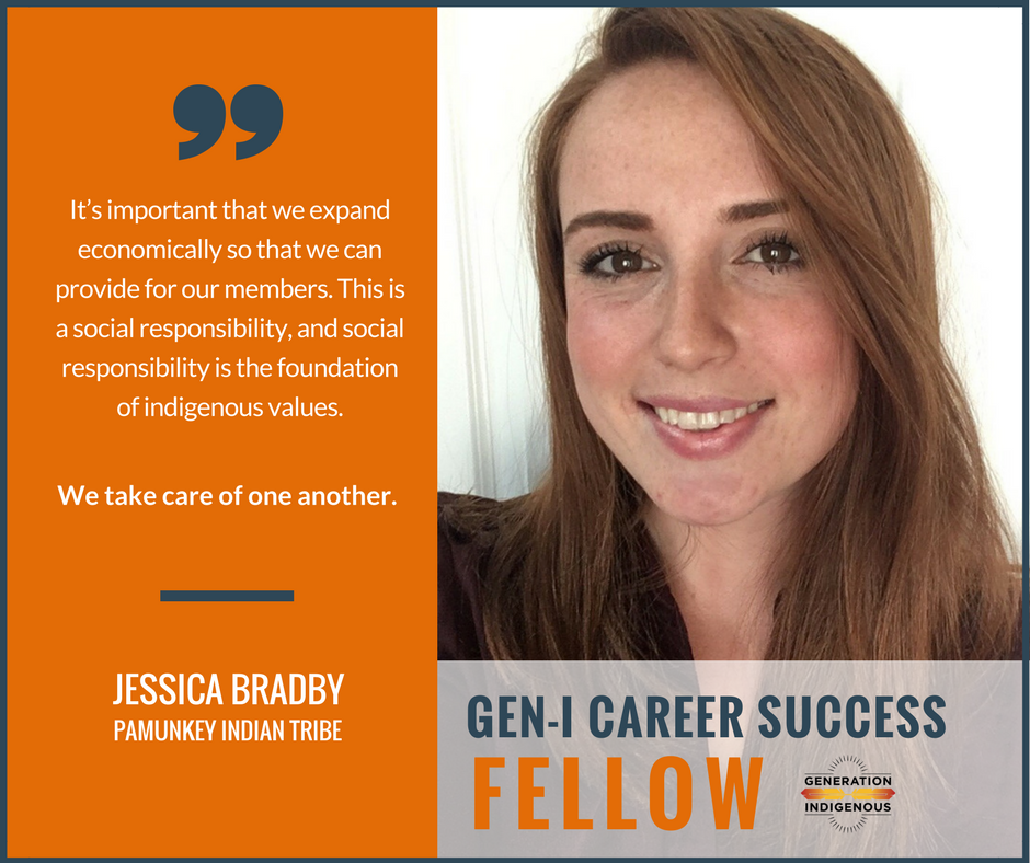 genindigenous's tweet photo. Meet #GenIFellow Jessica Bradby of the #Pamunkey Indian Tribe! Click to learn more about Jessica and how to connect with her at #NAFOA2018: https://t.co/gJJAFPi37h
#NativeYouth #FellowFriday #IAmGenI https://t.co/FBSCscEtcR