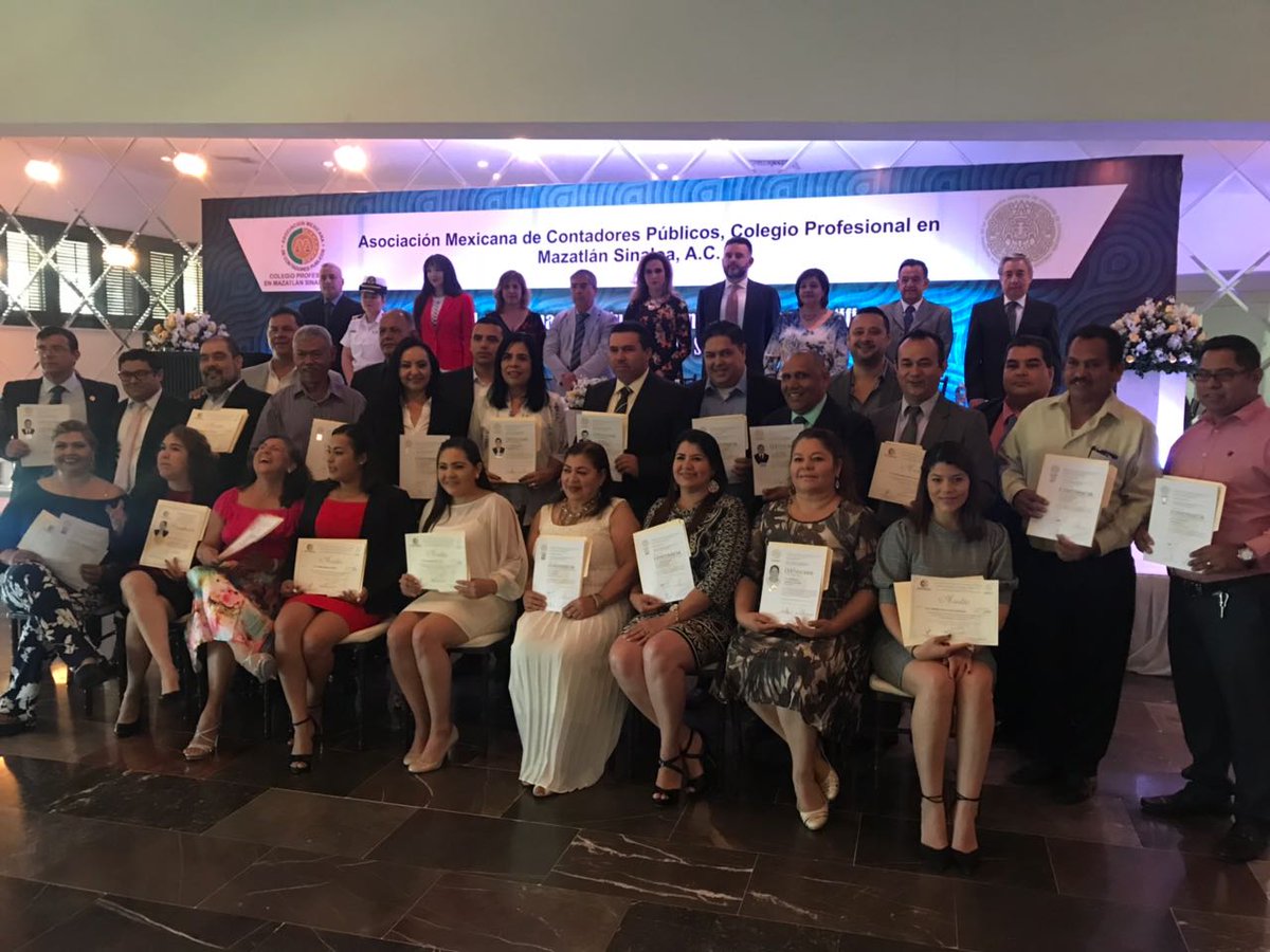 FNAMxCP's tweet photo. EL CONSEJO DIRECTIVO NACIONAL 2018 2019 DE LA #FNAMCP FELICITA AL ASOCIACIÓN MEXICANA DE CONTADORES PÚBLICOS COLEGIO PROFESIONAL DE MAZATLAN, SINALOA, A.C. POR LA ORGANIZACIÓN DEL MAGNO EVENTO ENTREGA DE CERTIFICADOS EN DISCIPLINAS Y CONSTANCIAS DE ACTUALIZACIÓN ACADÉMICA https://t.co/dwTBA3keYN