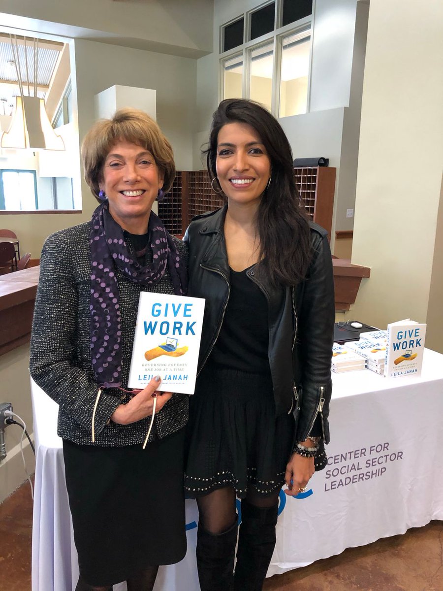 leila_c's tweet image. Such an honor to learn from @BerkeleyHaas economist Laura Tyson today at #GSVC2018 - we’re about to discuss our thoughts on #UBI (not a panacea) and #givework solutions
