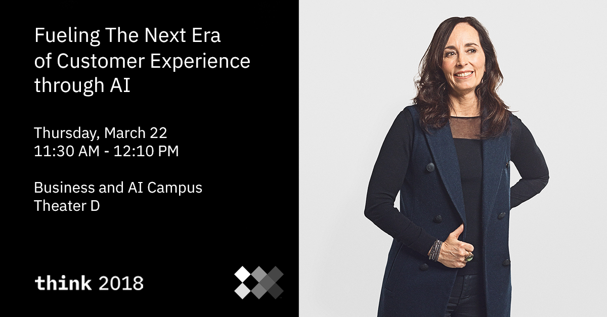 Join me at THINK next week to hear Kelly @pkmooney talk about AI for CX