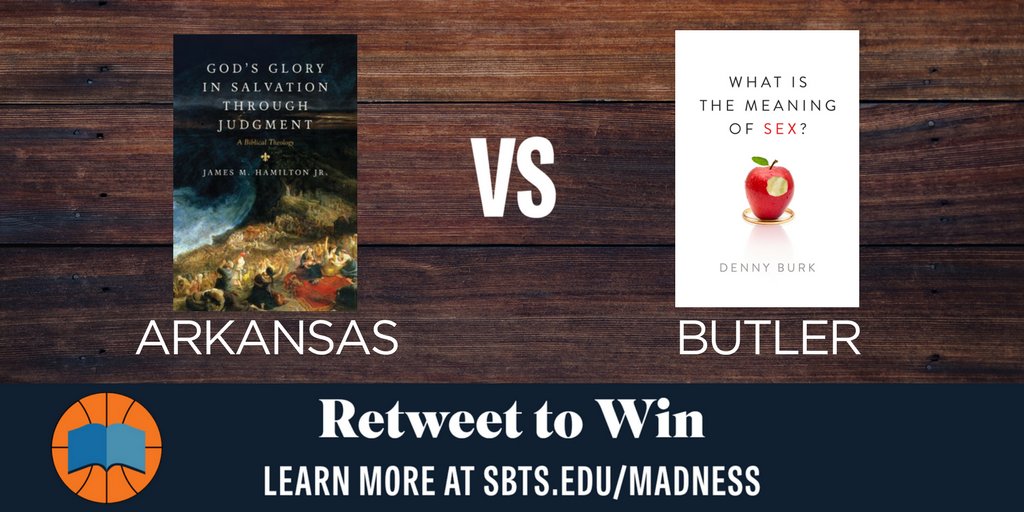 SBTSadmissions's tweet photo. During the week @DrJimHamilton and @DennyBurk serve as faculty and pastors together. Today? Competitors in #SBTSMadness. Arkansas vs. Butler up now. 

#RT and Follow to win! https://t.co/vcbg6FFO0e