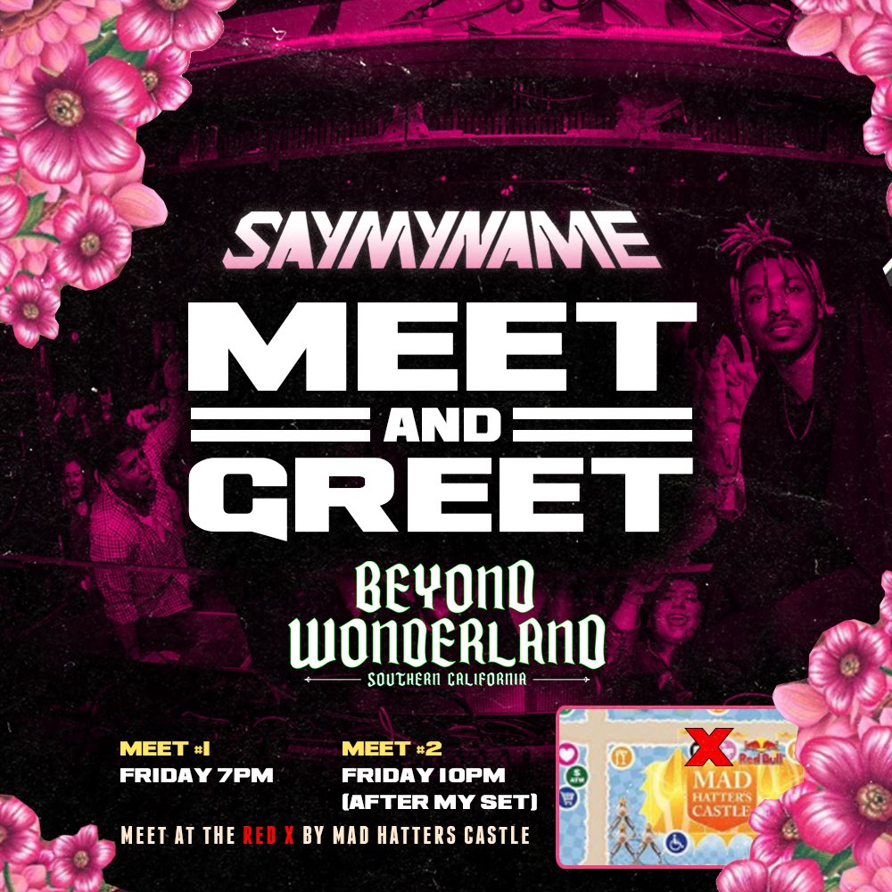 Come hang with me at @BeyondWland today! Doing two meet and greets, 7pm & 10pm, I’ve got some Merch for ya. Don’t miss my set at 9pm at #madhatterscastle!!