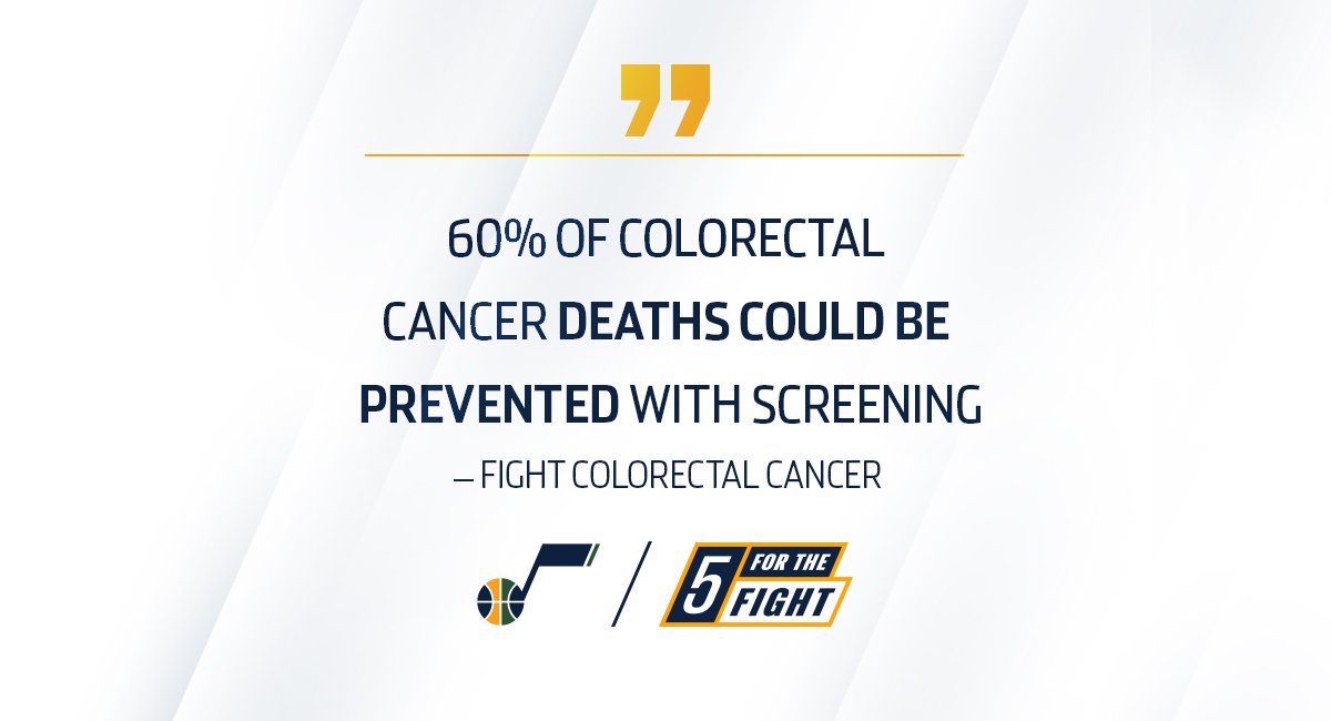 March is National Colon Cancer Awareness Month! Get your screenings done to help save lives.   #5ForTheFight ✋ https://t.co/0e2kOEeyd3