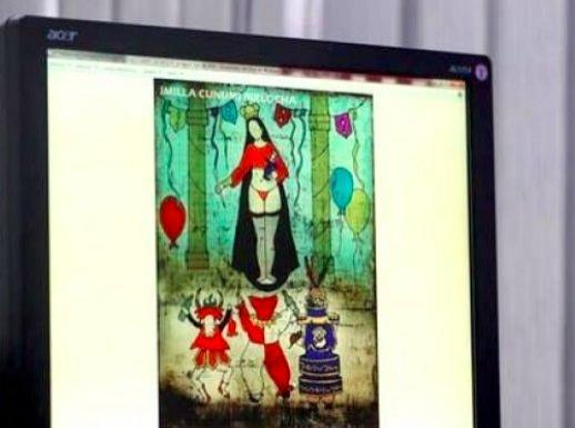 Limportant_fr's tweet photo. Bolivie : menaces de mort contre une artiste qui a dessiné la Vierge en string https://t.co/nnvc4OooWe @RFI https://t.co/anYJDViY4j