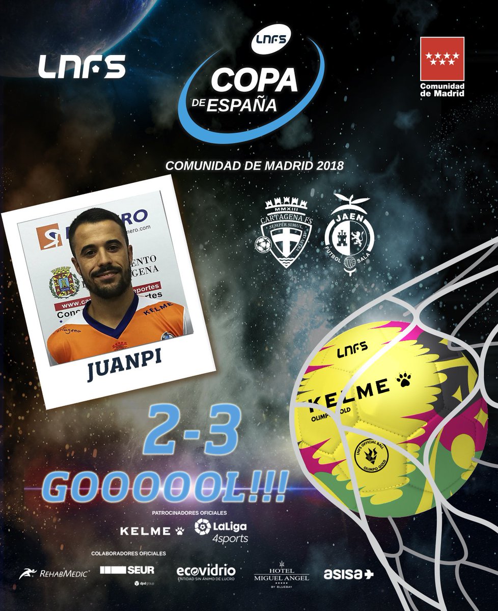 ligaprimefutsal's tweet photo. 31 '¡GOOOOL de @10Juanpi10! ⚽

@CartagenaFS 2-3 @JaenFS

#CopaLNFS #FutsalHeart💙 https://t.co/7Ni8hvllWM