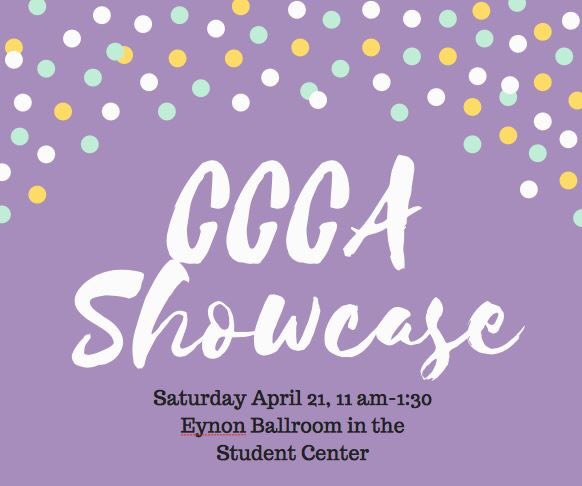 The CCCA Showcase and Awards Ceremony are combined into one event on April 21. Be sure to come out and support your fellow classmates!